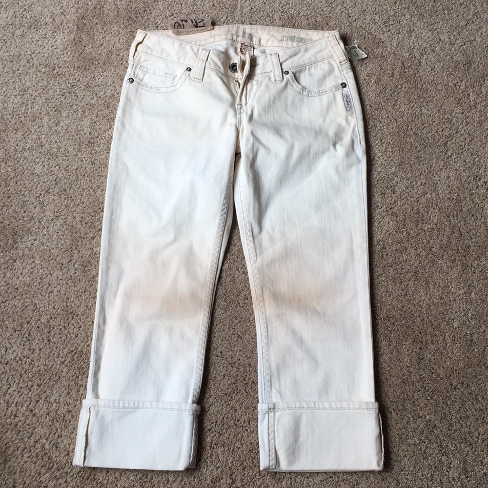 Silver capris, never been worn!